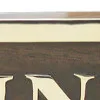 Türschild CABINE – Detail der Oberfläche