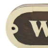 Detailansicht von Türschild W.C.