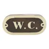 Türschild W.C.