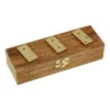 Domino-Spiel in Holzbox