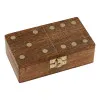 Domino-Spiel in Holzbox