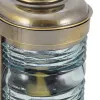 Mastlampe mit Petroleumbrenner in Nahaufnahme
