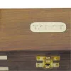 Tarot-Kartenspiel in der Holzbox – Detail der Oberfläche