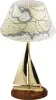 Lampe - Segelyacht Kartenoptik
