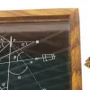 Sextant in Holzbox in Holzbox mit Glasdeckel – Detail der Oberfläche