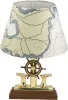 Lampe - Poller mit Steuerrad Kartenoptik