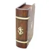 Detailansicht von Buch-Box mit eingebautem Schloss