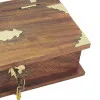 Buch-Box mit eingebautem Schloss in Nahaufnahme