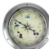 Detailansicht von Barometer mit Design-Zifferblatt