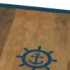 Steuerrad / Anker – Detail der Oberfläche