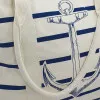 Strandtasche / Handtasche mit Anker-Motiv – weitere Ansicht
