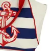 Strandtasche / Handtasche mit Anker-Motiv in Nahaufnahme